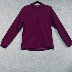 Adidas Wind.RDY Hooded Jacket Women’s M Purple Lightweight Full Zip Running